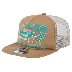 Miami Dolphins New Era Meet Me 9FIFTY Snapback Hat - Tan - NFL
