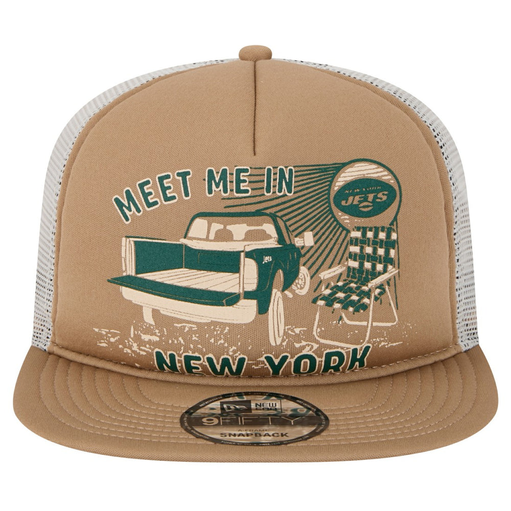 New York Jets New Era Meet Me 9FIFTY Snapback Hat - Tan - NFL