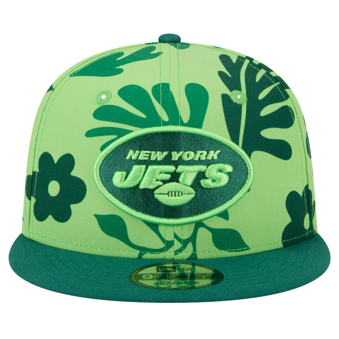 New York Jets New Era Leafy 9FIFTY Snapback Hat - Light Green - NFL