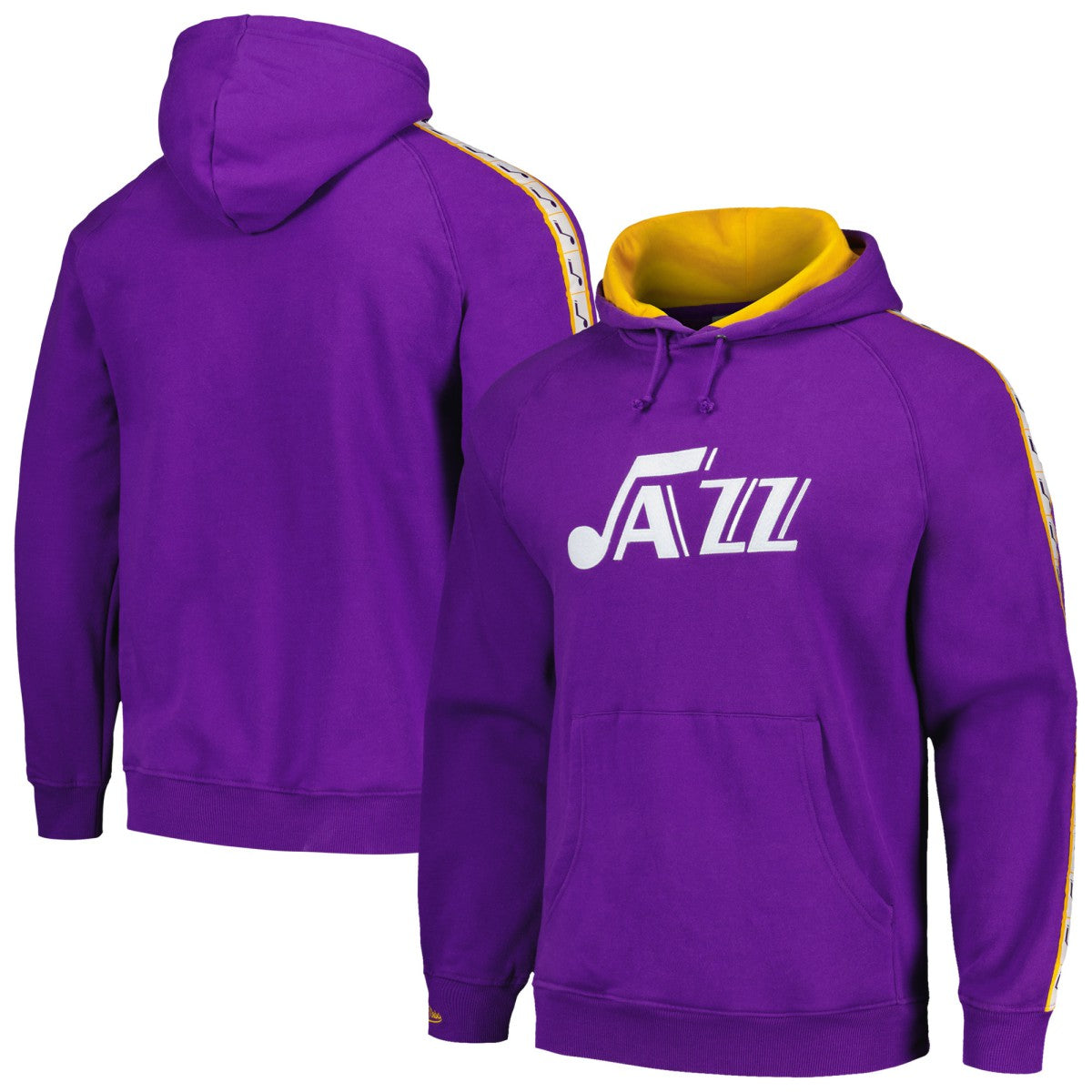 Mitchell & Ness Utah Jazz Hardwood Classics Nights Raglan Pullover Hoodie Purple