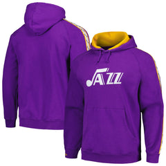 Mitchell & Ness Utah Jazz Hardwood Classics Nights Raglan Pullover Hoodie Purple