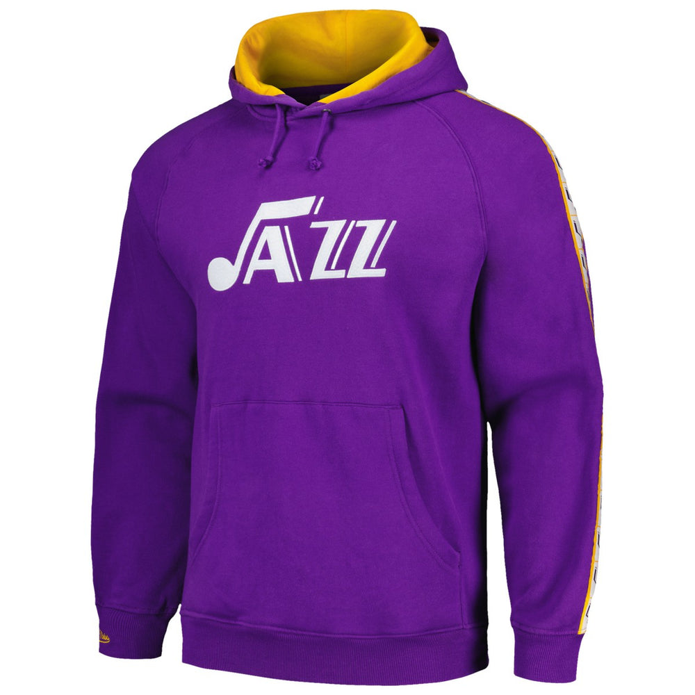 Mitchell & Ness Utah Jazz Hardwood Classics Nights Raglan Pullover Hoodie Purple