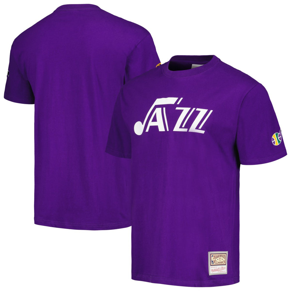 Mitchell & Ness Utah Jazz Hardwood Classics Nights Premium T-Shirt Purple