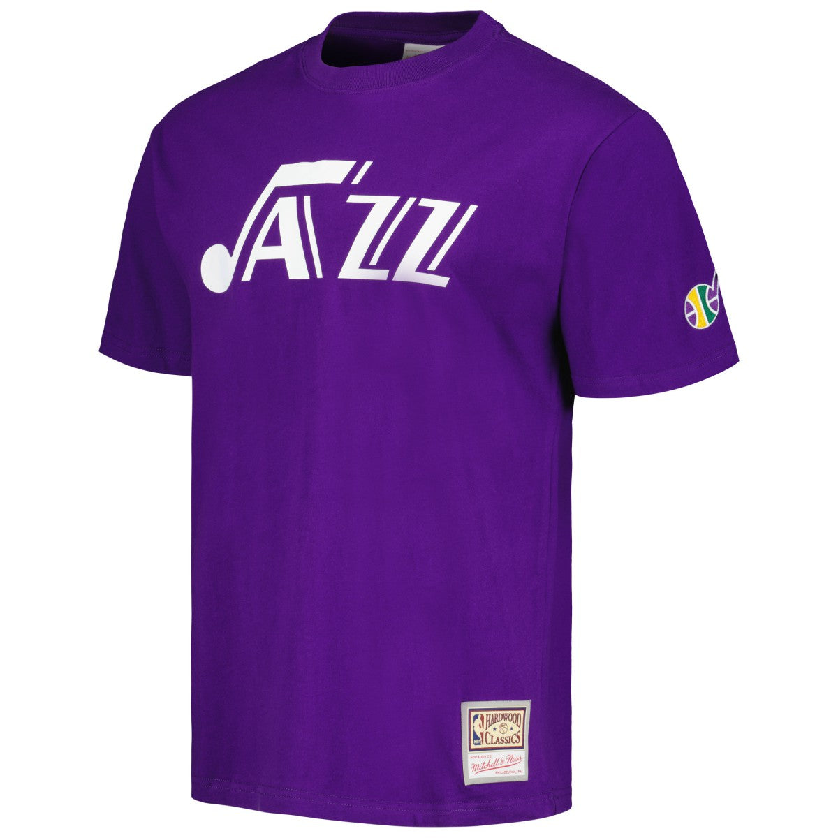 Mitchell & Ness Utah Jazz Hardwood Classics Nights Premium T-Shirt Purple