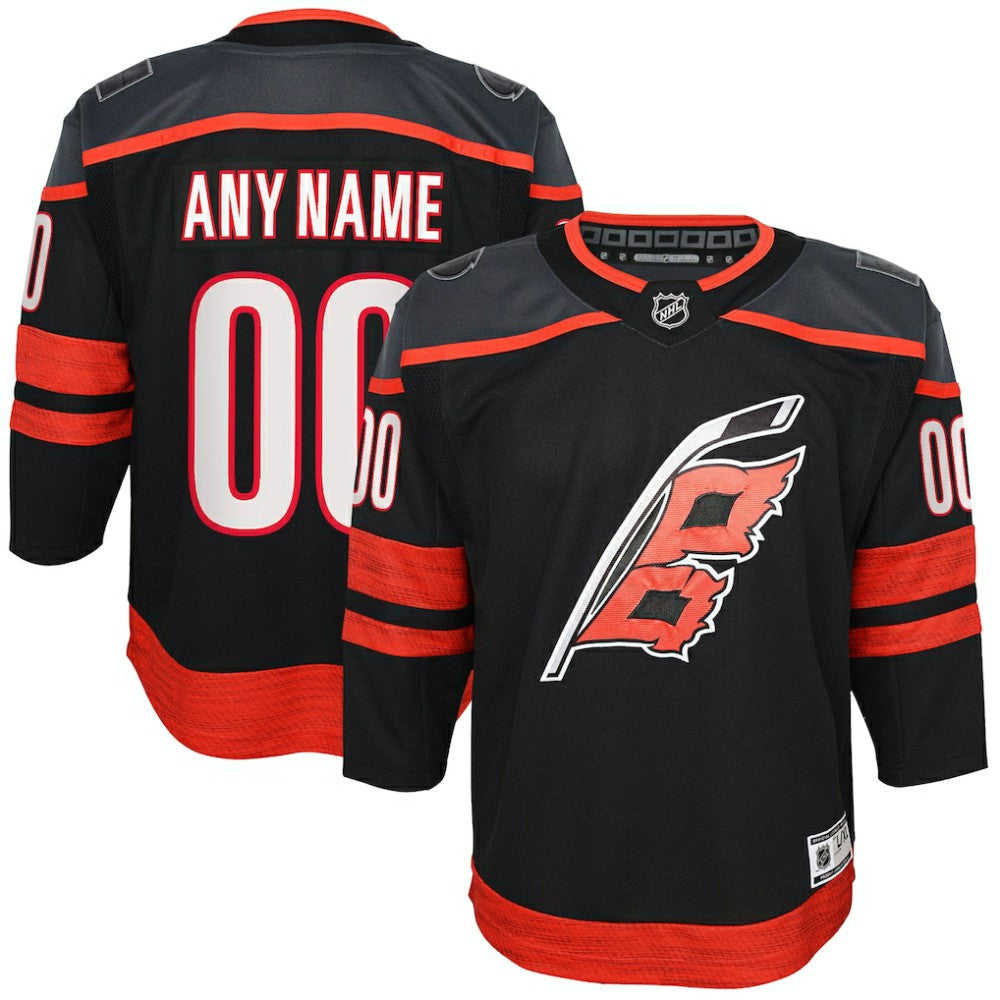 Carolina Hurricanes Youth Home Premier Custom Jersey - Black | NHL sale