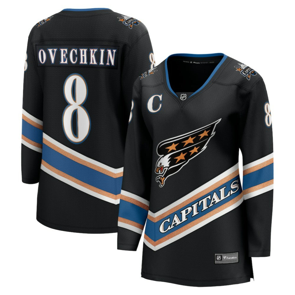 Alexander Ovechkin Washington Capitals Fanatics Women's 50th Anniversary Breakaway Jersey - Black | Fanatics sale
