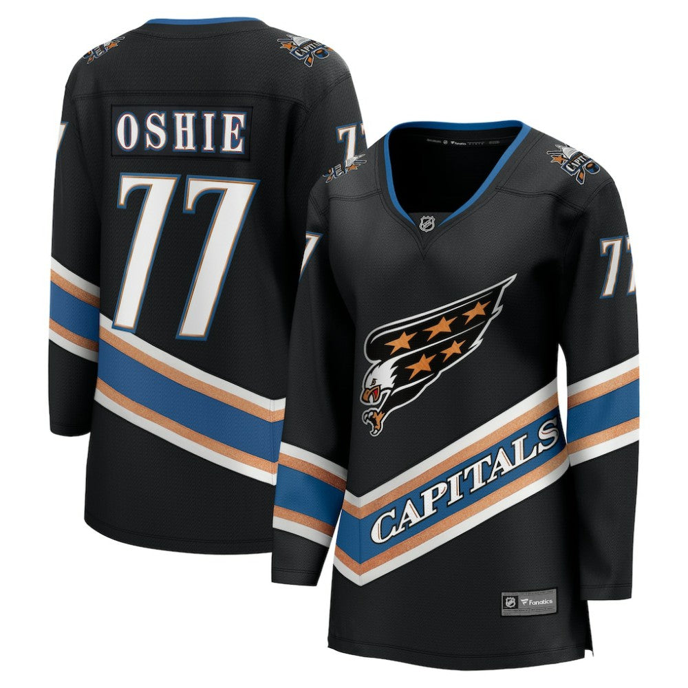 TJ Oshie Washington Capitals Fanatics Women's 50th Anniversary Breakaway Jersey - Black | Fanatics online