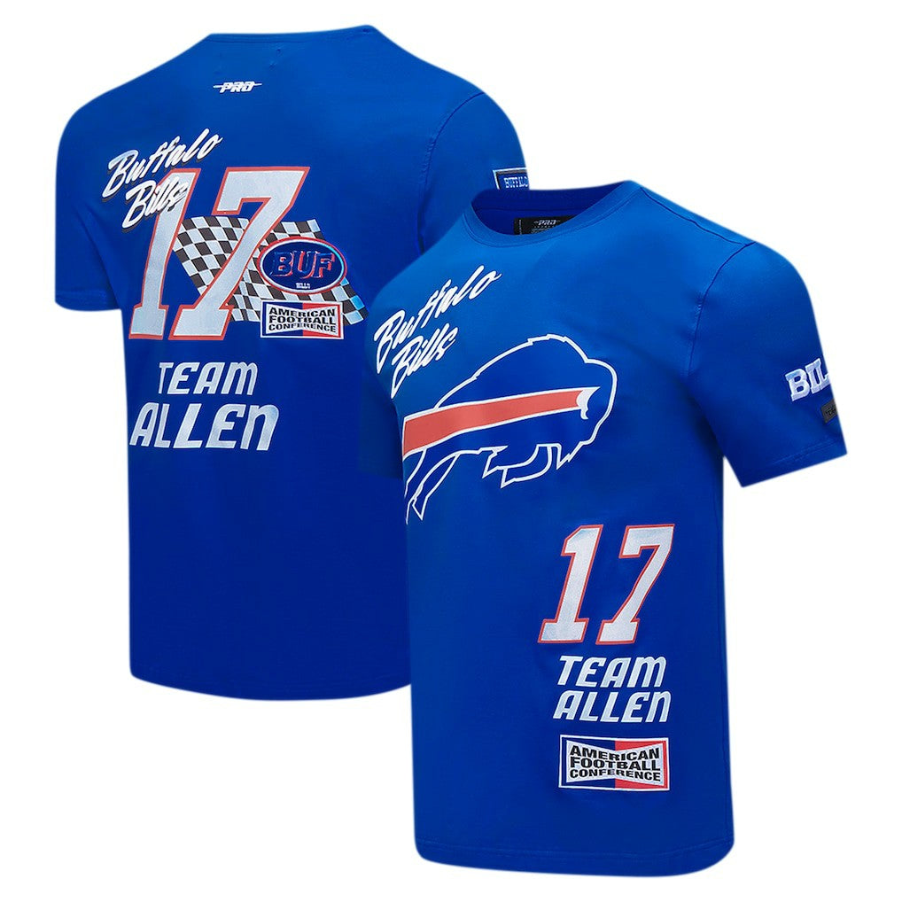 Josh Allen Buffalo Bills Pro Standard Fast Lane Name & Number Player T-Shirt - Royal - NFL