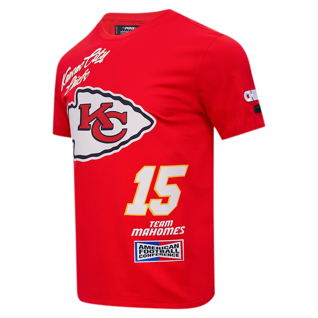 Patrick Mahomes Kansas City Chiefs Pro Standard Fast Lane Name & Number Player T-Shirt - Red - NFL