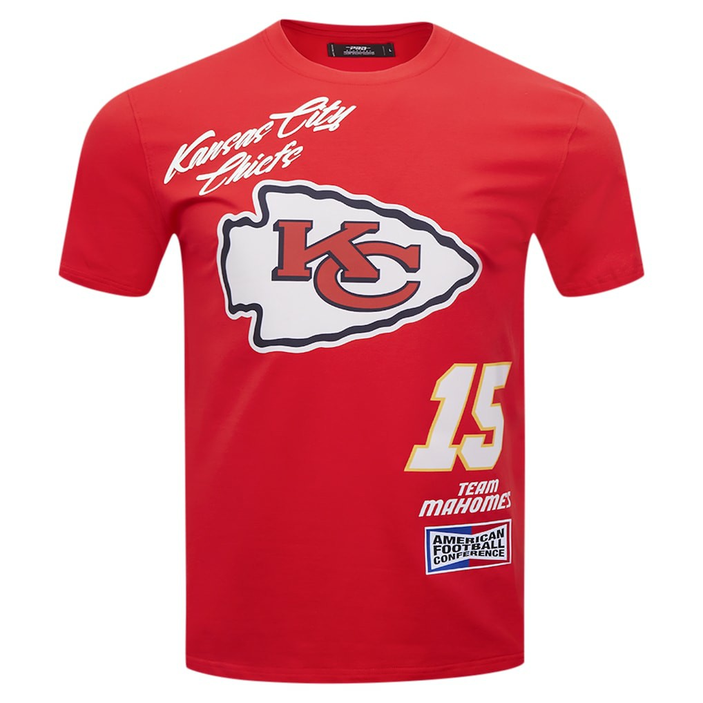 Patrick Mahomes Kansas City Chiefs Pro Standard Fast Lane Name & Number Player T-Shirt - Red - NFL