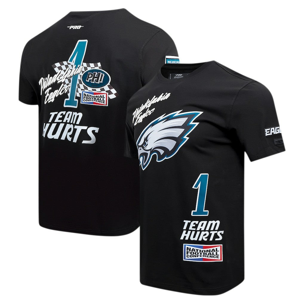 Jalen Hurts Philadelphia Eagles Pro Standard Fast Lane Name & Number Player T-Shirt - Black - NFL