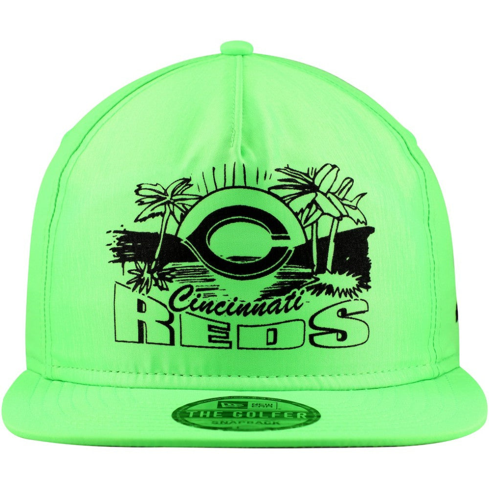 Cincinnati Reds New Era Neon Golfer Snapback Hat Outlet