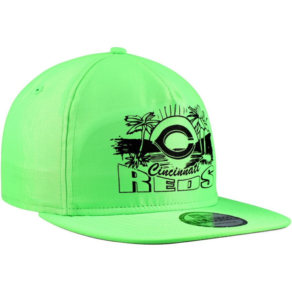 Cincinnati Reds New Era Neon Golfer Snapback Hat Outlet