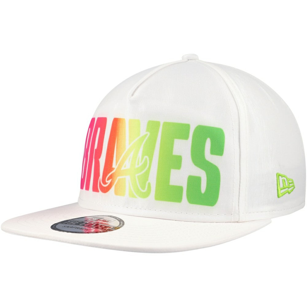 Atlanta Braves New Era Spring Spectrum Golfer Snapback Hat for sale
