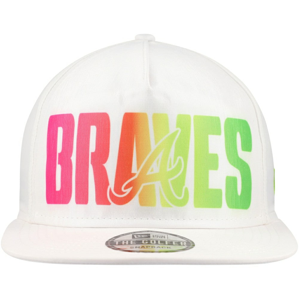 Atlanta Braves New Era Spring Spectrum Golfer Snapback Hat for sale