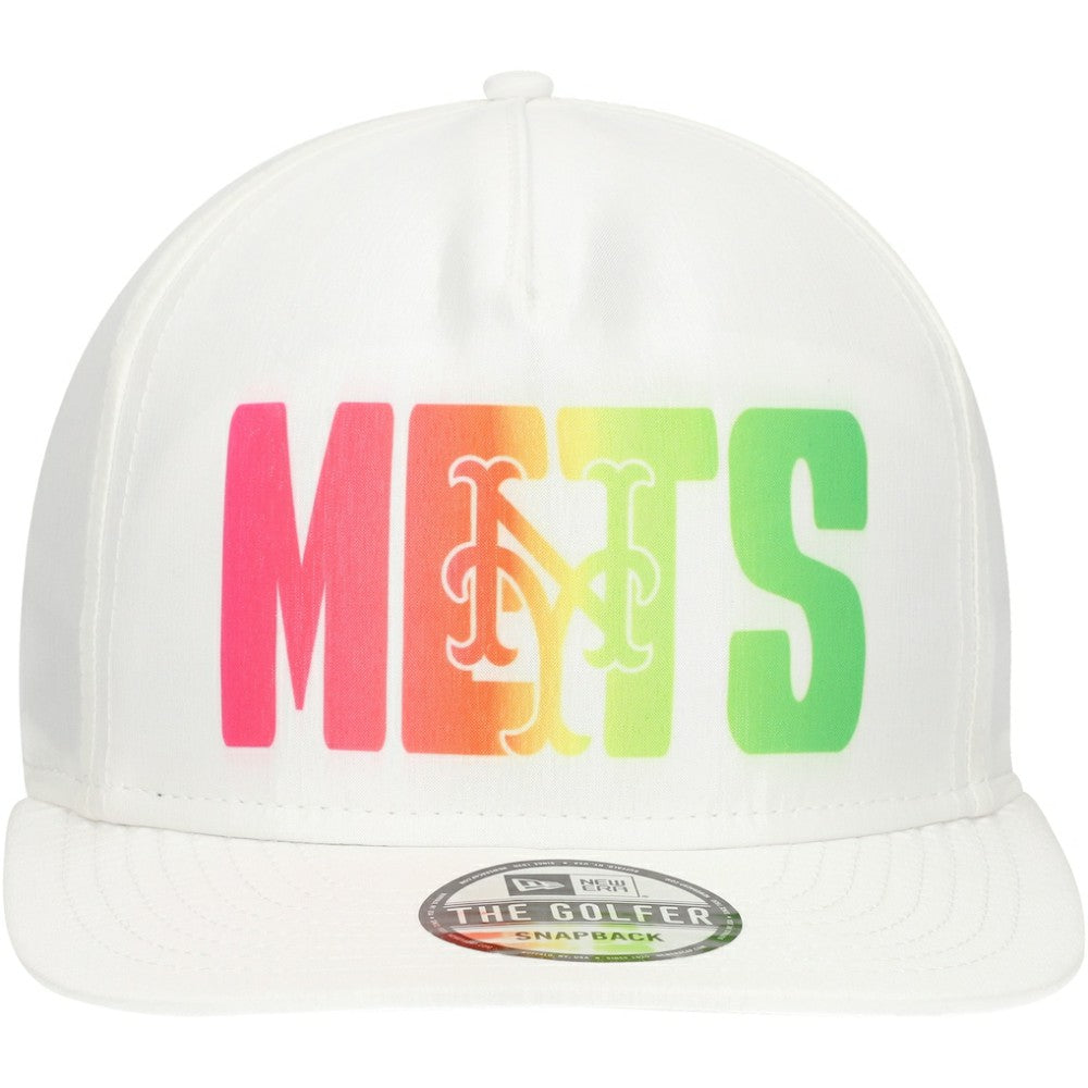 New York Mets New Era Spring Spectrum Golfer Snapback Hat Outlet
