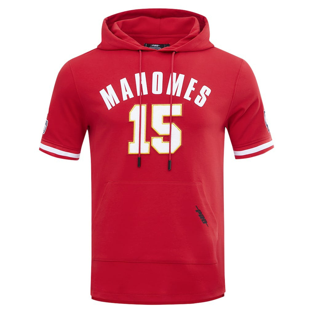 Patrick Mahomes Kansas City Chiefs Pro Standard Player Name & Number Hoodie T-Shirt - Red - NFL