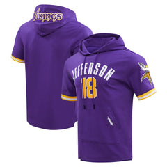 Justin Jefferson Minnesota Vikings Pro Standard Player Name & Number Hoodie T-Shirt - Purple - NFL