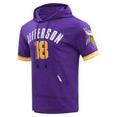 Justin Jefferson Minnesota Vikings Pro Standard Player Name & Number Hoodie T-Shirt - Purple - NFL