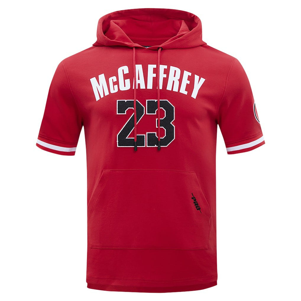 Christian McCaffrey San Francisco 49ers Pro Standard Player Name & Number Hoodie T-Shirt - Scarlet - NFL