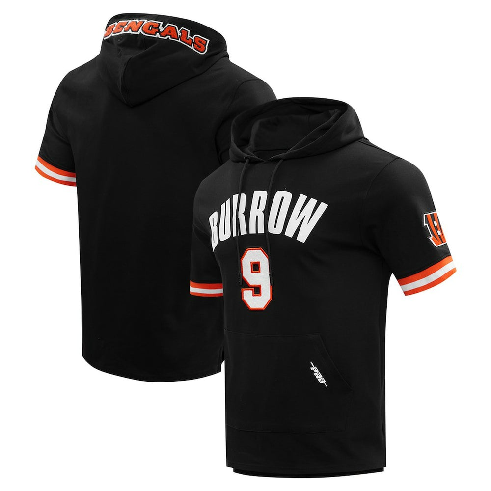 Joe Burrow Cincinnati Bengals Pro Standard Player Name & Number Hoodie T-Shirt - Black - NFL