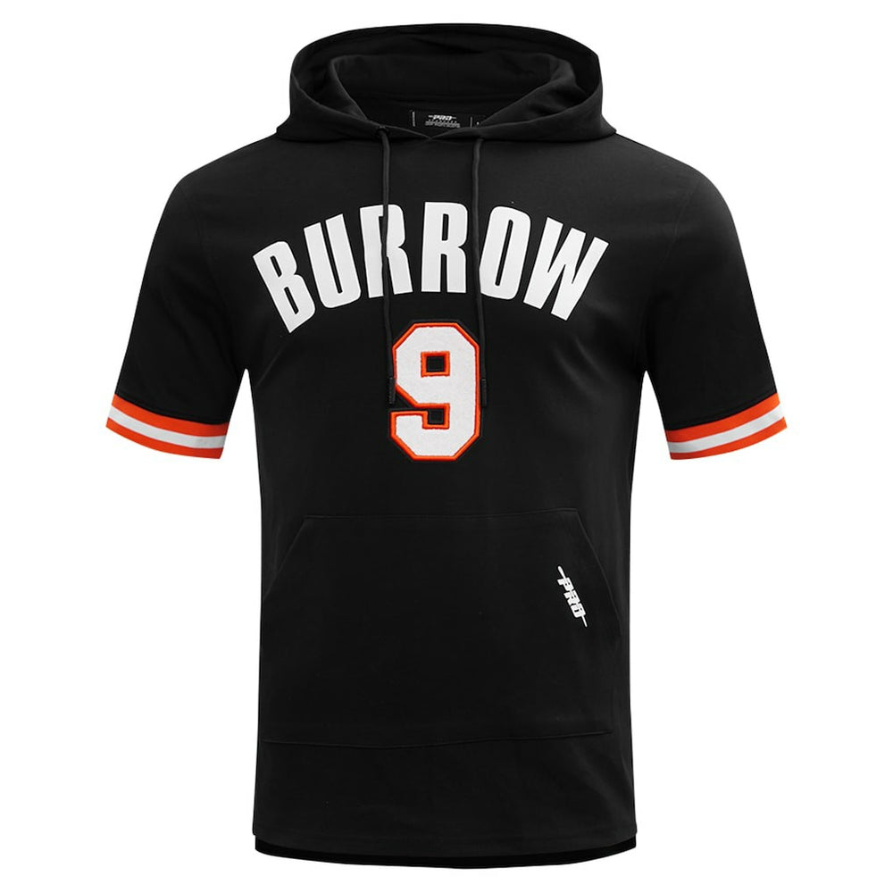 Joe Burrow Cincinnati Bengals Pro Standard Player Name & Number Hoodie T-Shirt - Black - NFL