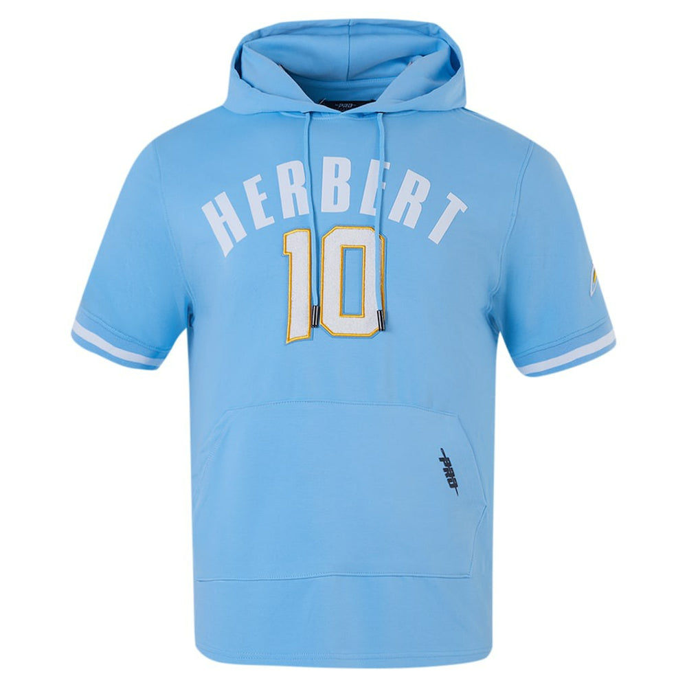 Justin Herbert Los Angeles Chargers Pro Standard Player Name & Number Hoodie T-Shirt - Powder Blue - NFL