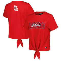 St. Louis Cardinals The Wild Collective Women's Twist Front T-Shirt for sale
