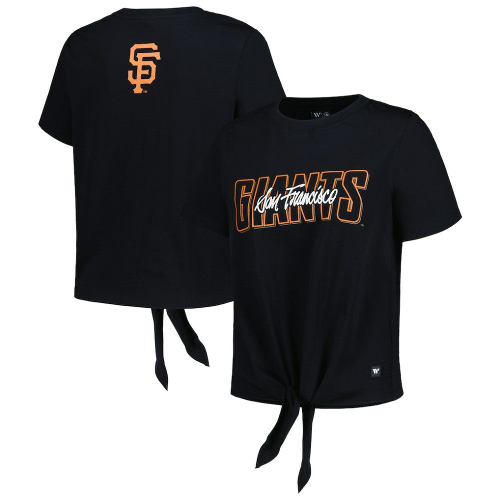 San Francisco Giants The Wild Collective Women's Twist Front T-Shirt Sale