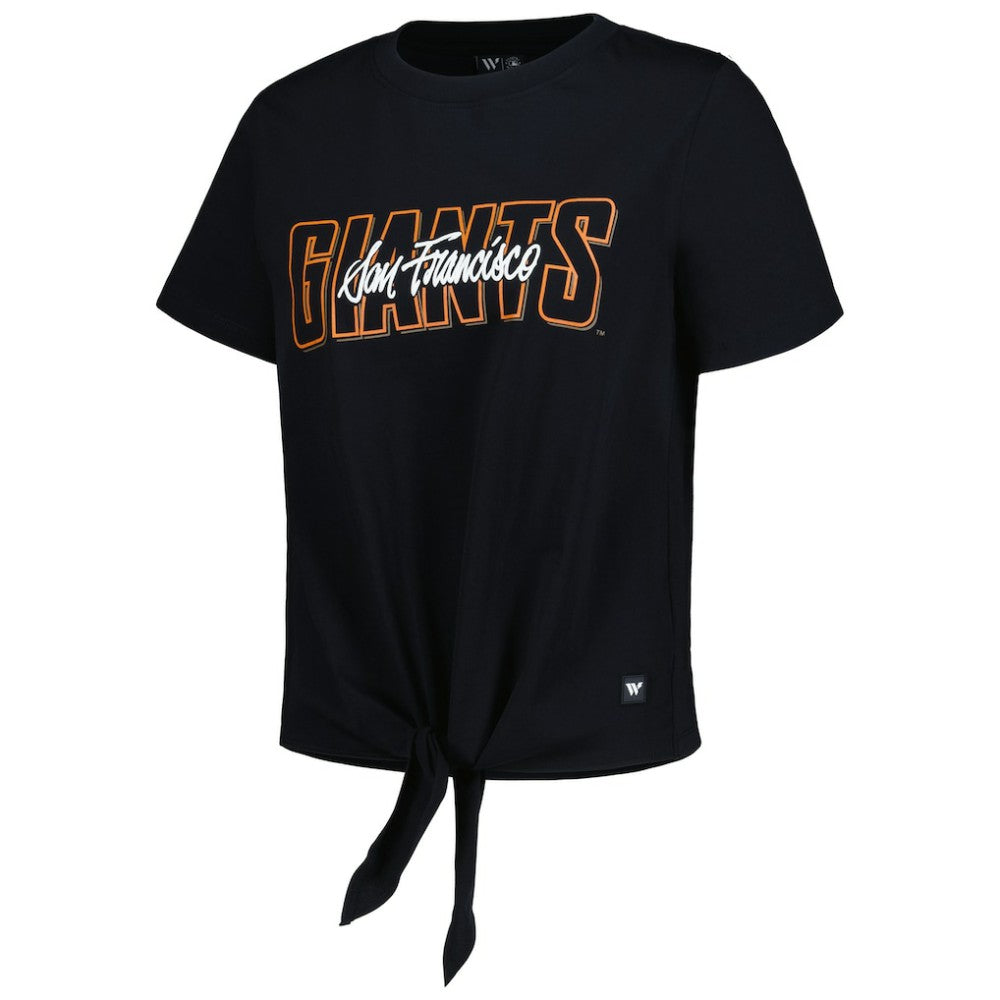 San Francisco Giants The Wild Collective Women's Twist Front T-Shirt Sale
