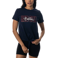 Boston Red Sox The Wild Collective Women's Twist Front T-Shirt Near Me