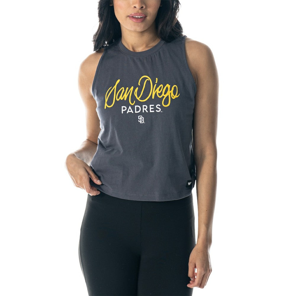 San Diego Padres The Wild Collective Women's Side Knot Tank Top Online