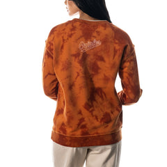 Baltimore Orioles The Wild Collective Women's Overdyed Pullover Sweatshirt Discount