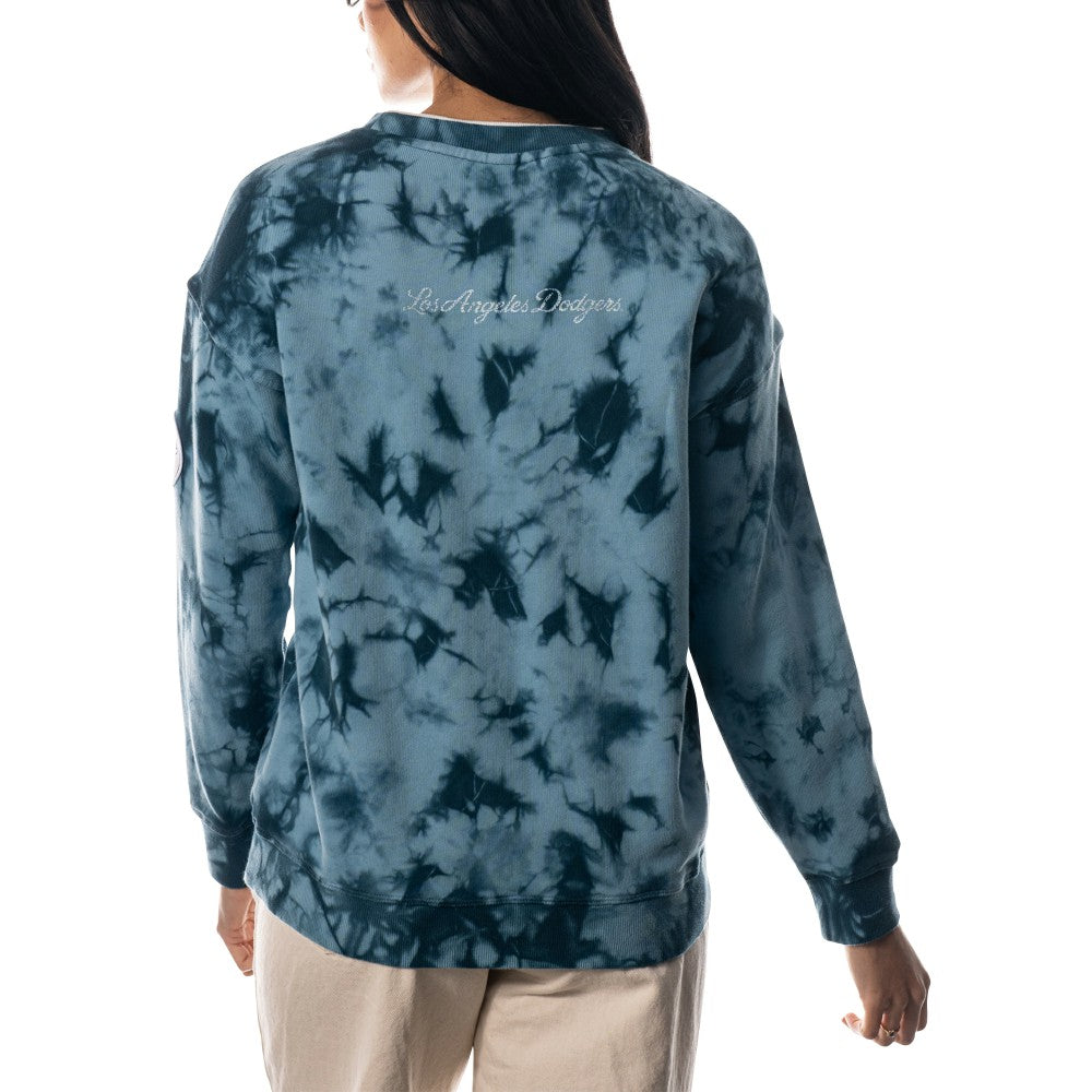 Los Angeles Dodgers The Wild Collective Women's Overdyed Pullover Sweatshirt Near Me
