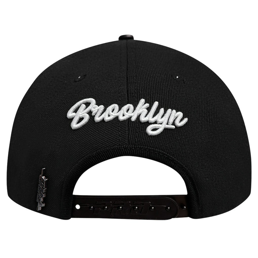 Brooklyn Nets Pro Standard Paint the City Pinch Front Snapback Hat Black