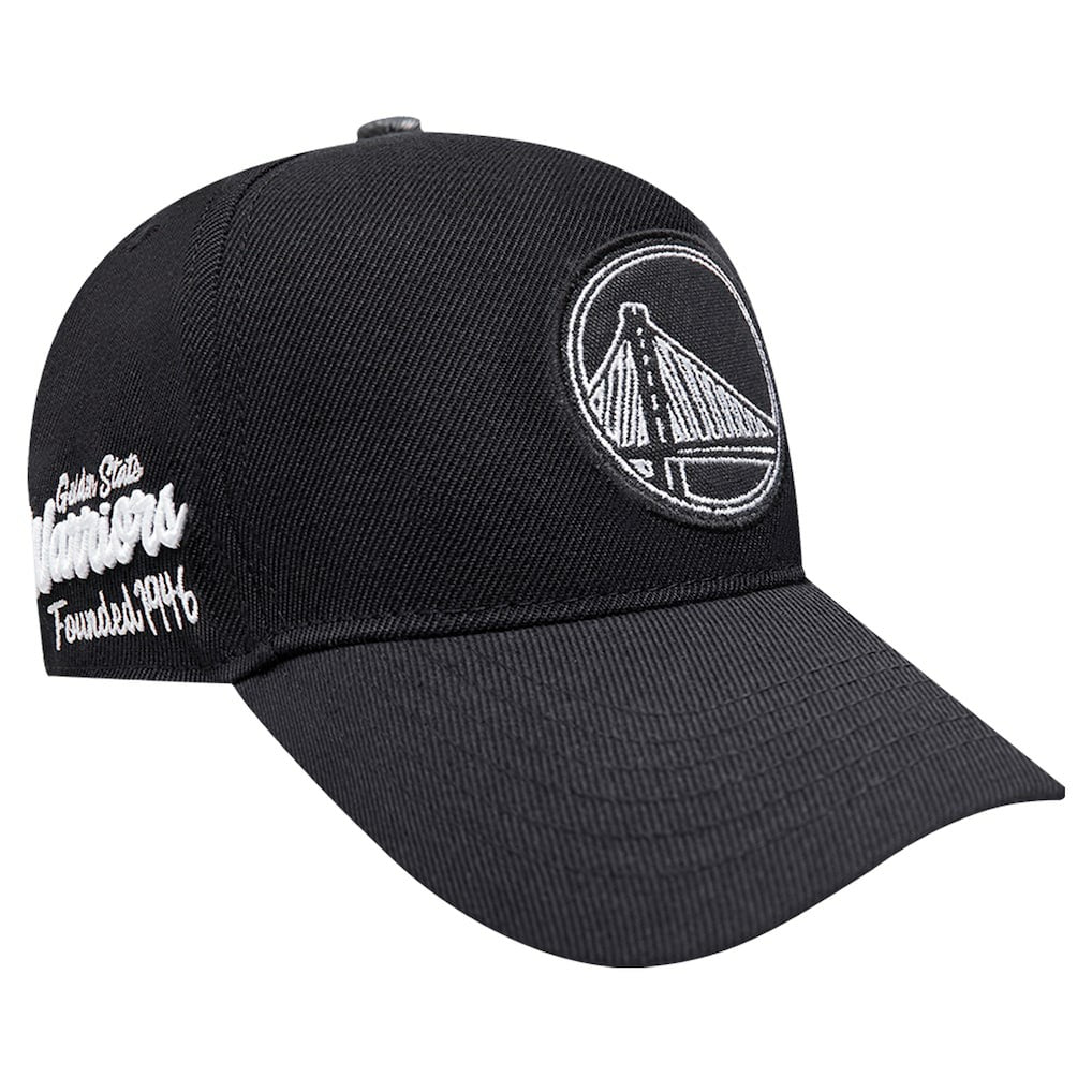 Golden State Warriors Pro Standard Paint the City Pinch Front Snapback Hat Black