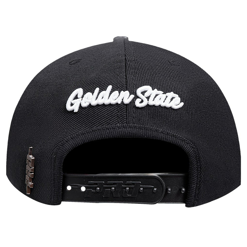 Golden State Warriors Pro Standard Paint the City Pinch Front Snapback Hat Black