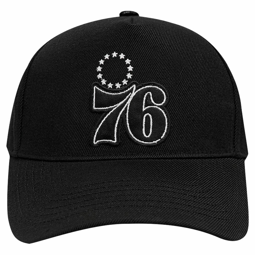 Philadelphia 76ers Pro Standard Paint the City Pinch Front Snapback Hat Black