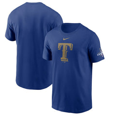 Texas Rangers Nike 2024 Gold Collection Logo T-Shirt Online