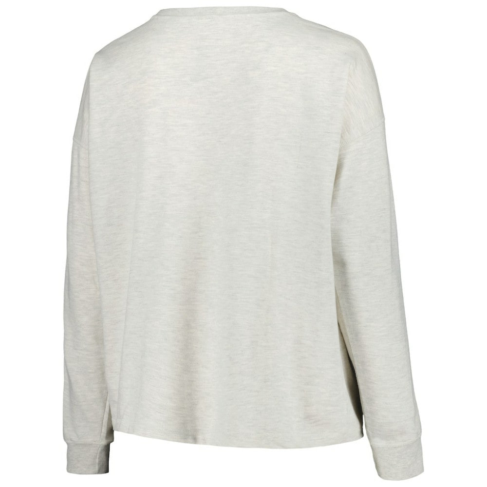 Atlanta Braves Profile Women's Plus Size French Terry Pullover Sweatshirt for sale