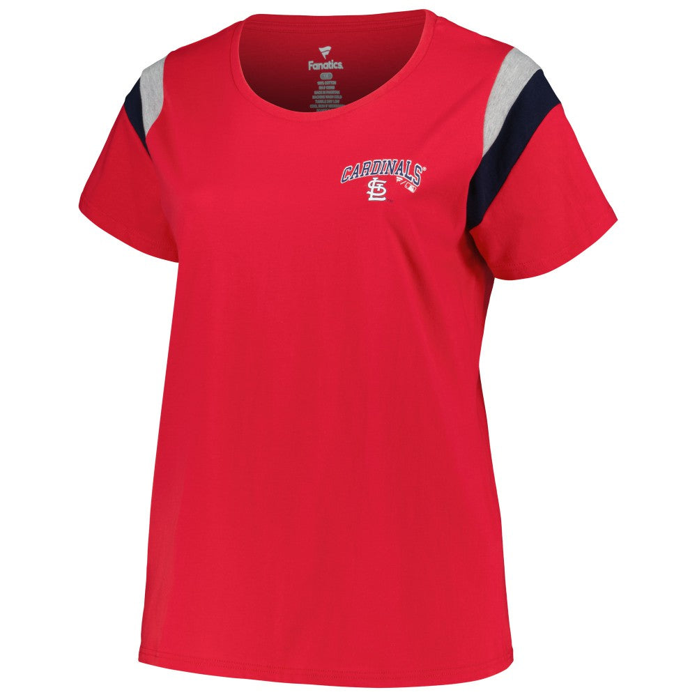 St. Louis Cardinals Profile Women's Plus Size Scoop Neck T-Shirt Discount