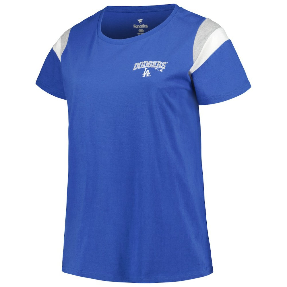 Los Angeles Dodgers Profile Women's Plus Size Scoop Neck T-Shirt Sale