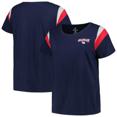 Cleveland Guardians Profile Women's Plus Size Scoop Neck T-Shirt Outlet