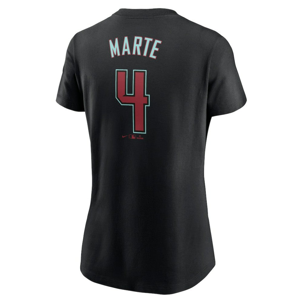 Ketel Marte Arizona Diamondbacks Nike Women's 2024 Fuse Name & Number T-Shirt Sale