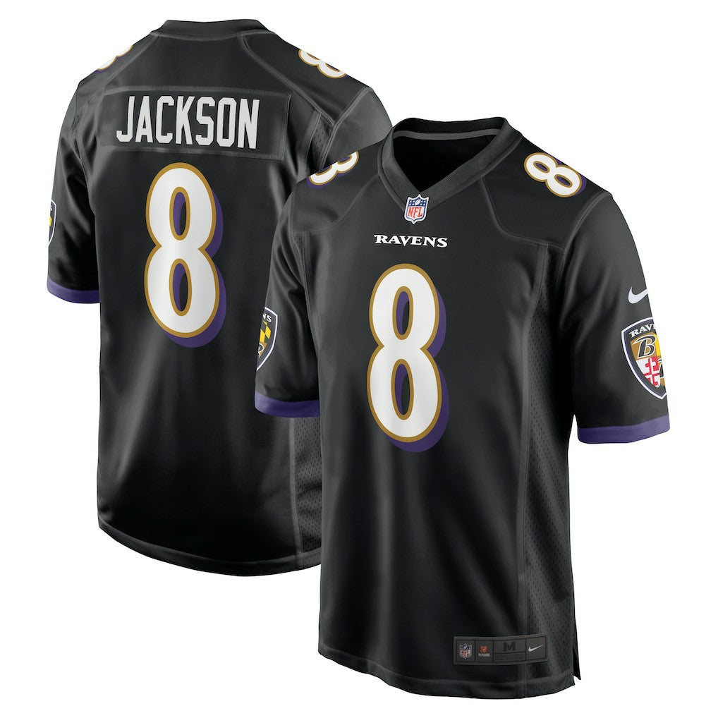 Lamar Jackson Baltimore Ravens Alternate Game Jersey - Black - Nike