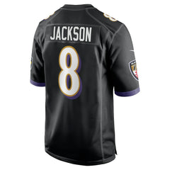 Lamar Jackson Baltimore Ravens Alternate Game Jersey - Black - Nike