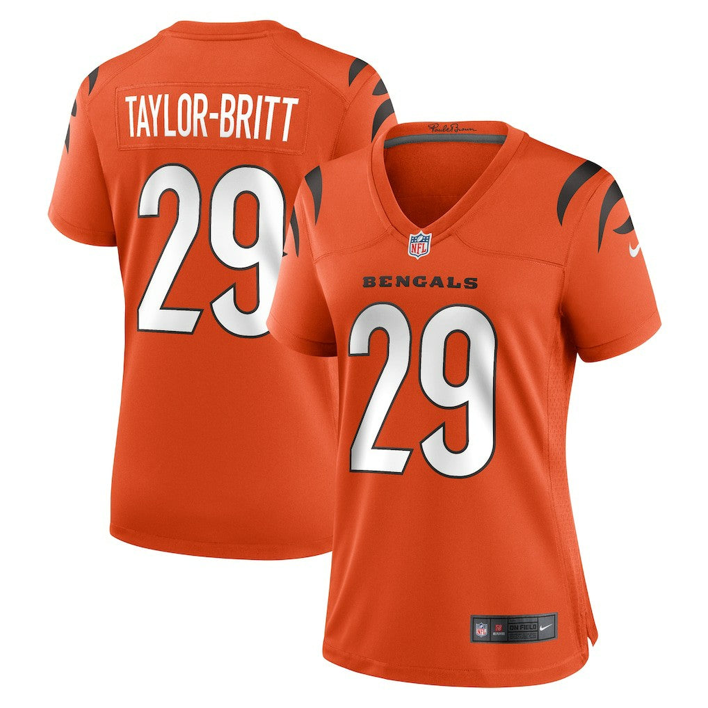 Cam Taylor-Britt Cincinnati Bengals Women's Alternate Game Jersey - Orange - Nike