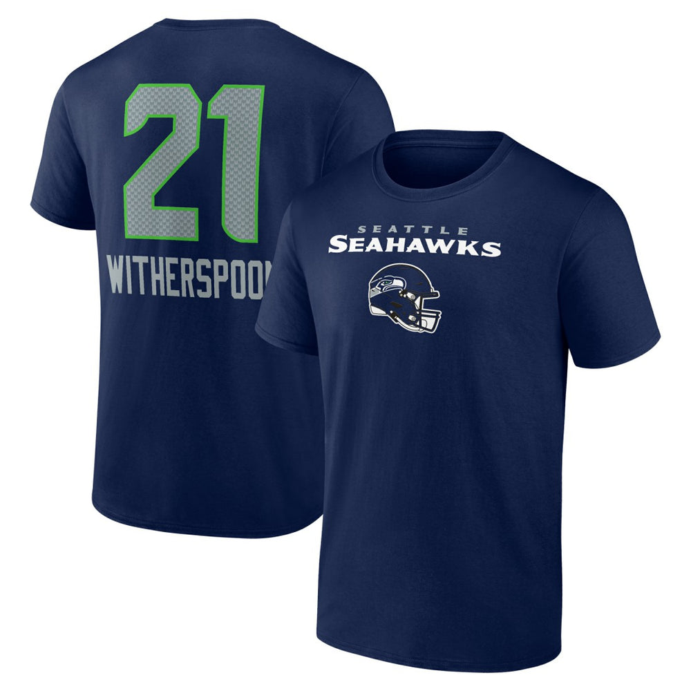 Devon Witherspoon Seattle Seahawks Team Wordmark Player Name & Number T-Shirt - College Navy - NFL