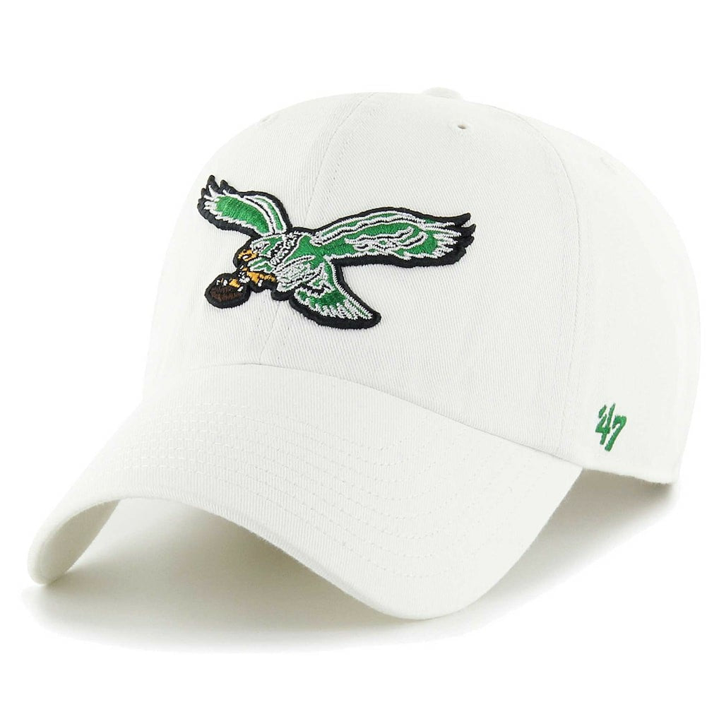 Philadelphia Eagles '47 Gridiron Classics Clean Up Adjustable Hat - White - 47 brand