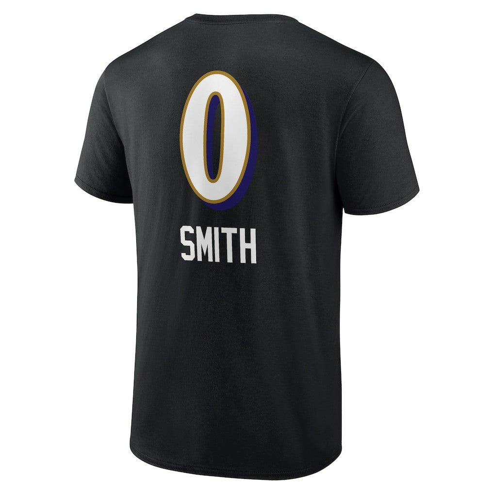Roquan Smith Baltimore Ravens Team Wordmark Player Name & Number T-Shirt - Black - NFL